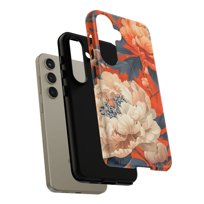 Floral Tough Case, Durable Floral Phone Case, Stylish Protection Case, Gift for Her, Spring Accessories, Mother’s Day Gift