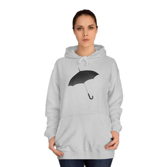 Unisex College Hoodie - Regal Royal Umbrella - Elegant and Majestic Design