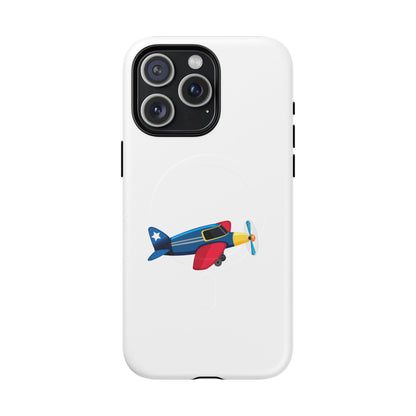 Airplane Tough Magnetic Phone Case, Cute Phone Cover, Gifts for Travelers, Kids and Adults, Aviation Themed, Durable Phone Case