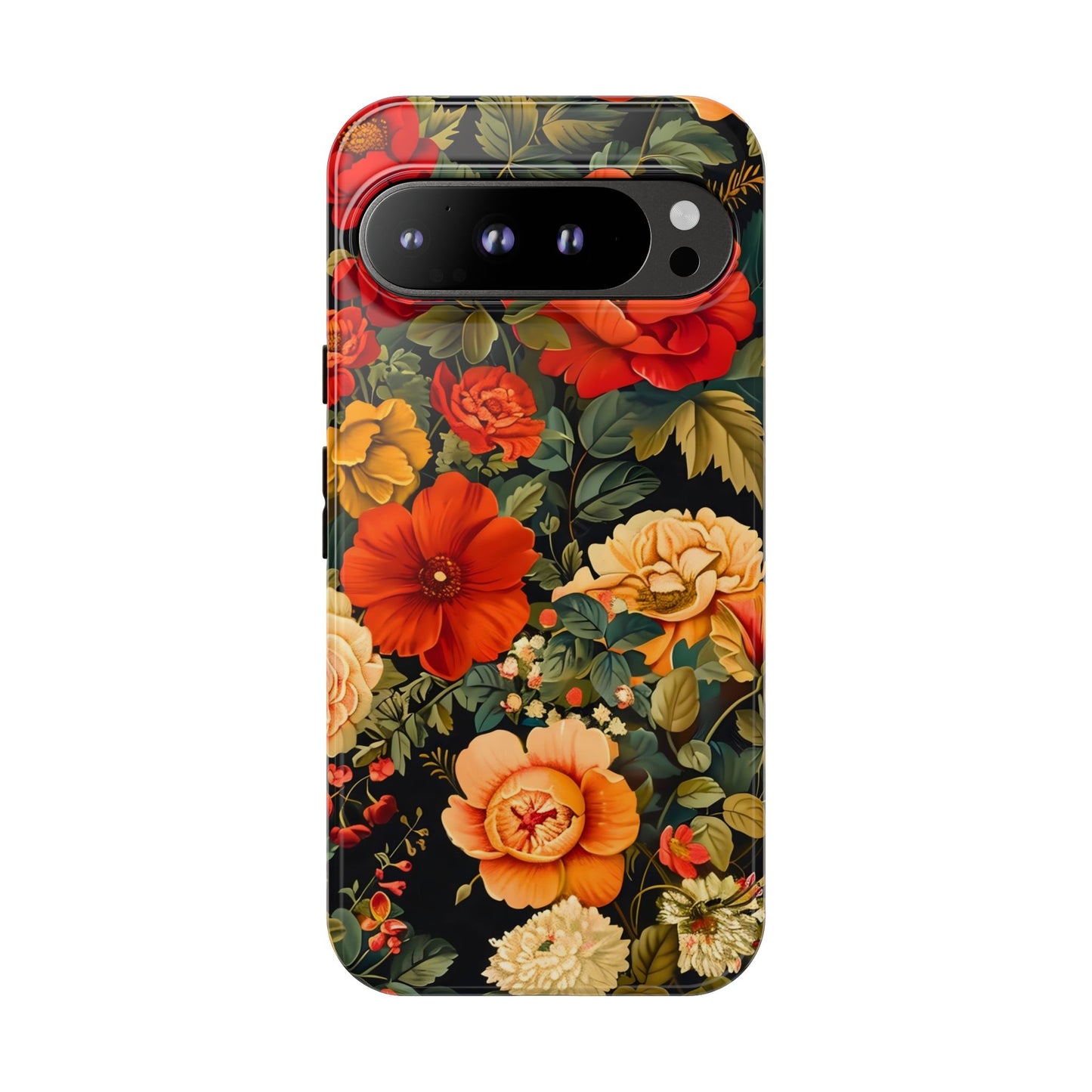 Floral Phone Case, Tough Cases, Decorative Tech Accessories, Gift for Her, Nature Lover Gift, Boho Style Case, Spring Floral Cover