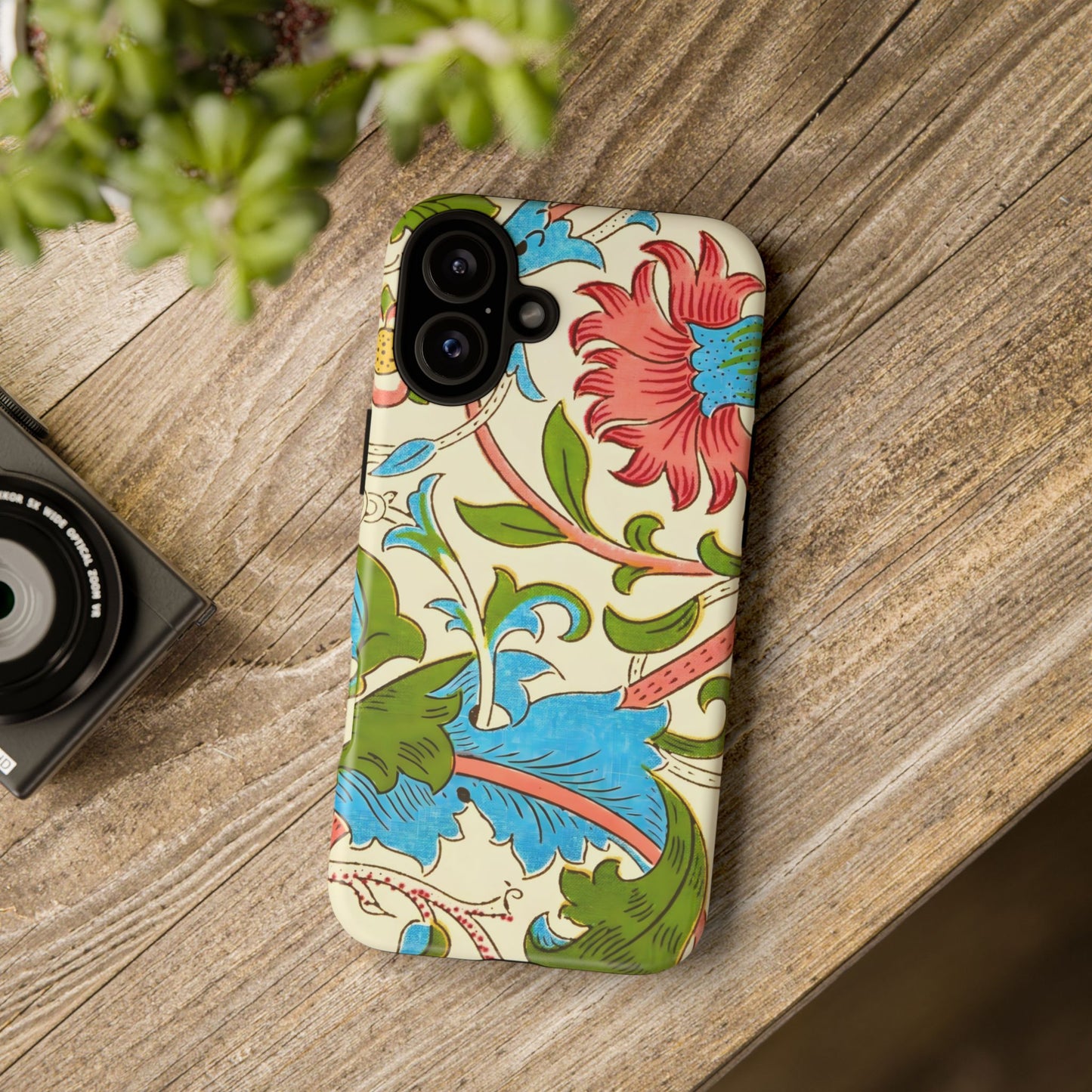 Tough Floral Phone Case - Artistic Smartphone Cover, Floral Print Gift, Protective Case | For Nature Lovers, Stylish Accessory, Phone [...]
