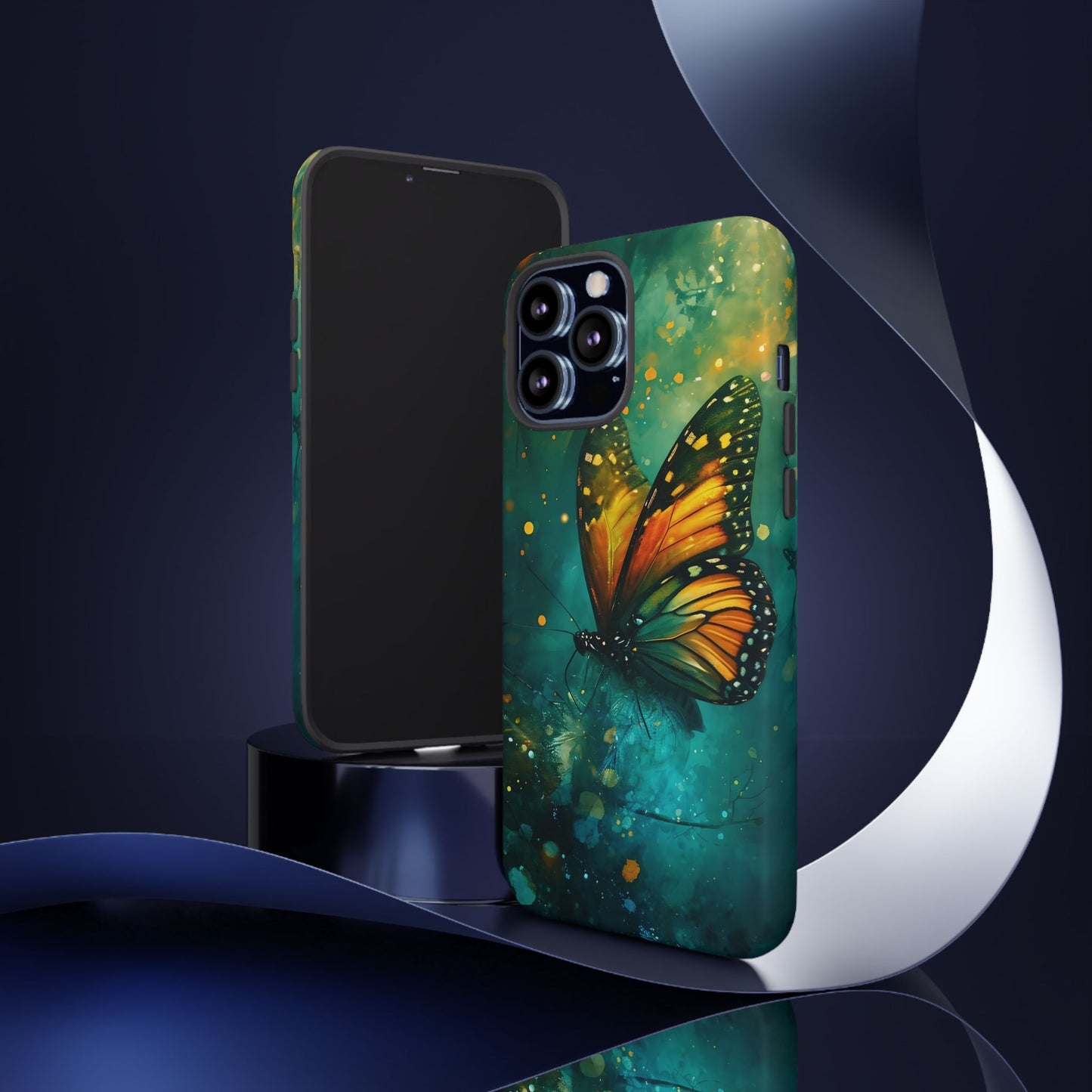 Colorful Butterfly Phone Case, Tough Cases for iPhone and Samsung, Cute Tech Accessories, Nature Lovers Gift, Vibrant Floral Design