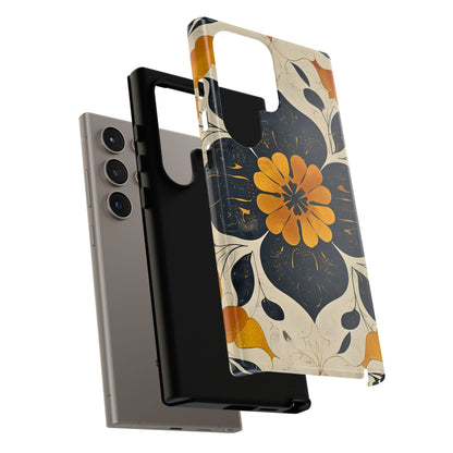 Floral Phone Case - Tough Cases, Botanical iPhone Cover, Vintage Flower Design, Durable Smartphone Protection, Unique Gift Idea