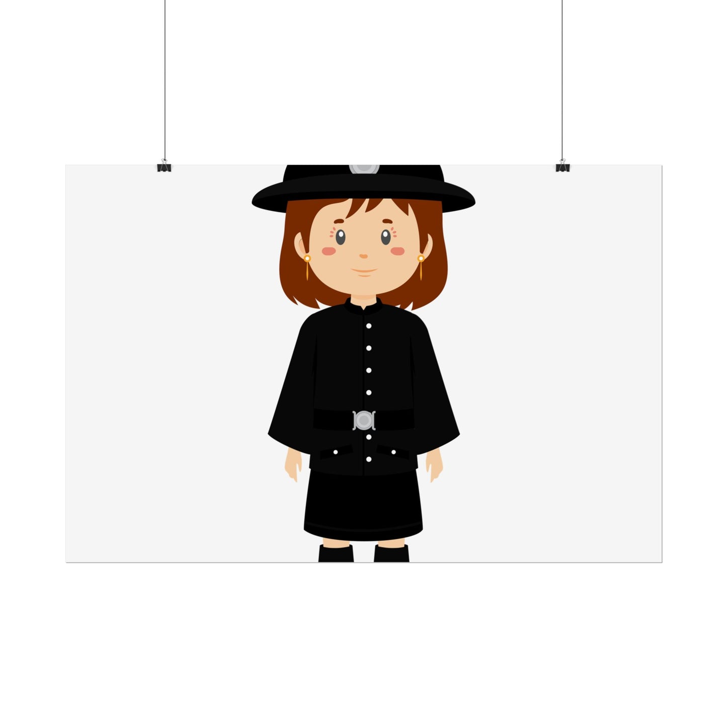 Charming Firefighter Rolled Posters for Kids' Rooms, Playful Wall Art, Fire Safety Decor, Kids' Gifts, Educational Prints