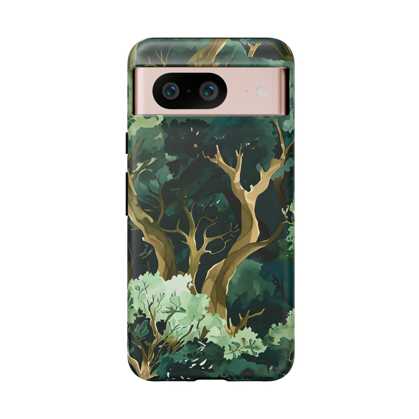 Forest Green Phone Case, Nature-Inspired Tough Cases, Eco-Friendly Gift, Outdoor Lover Accessory, Unique Phone Cover