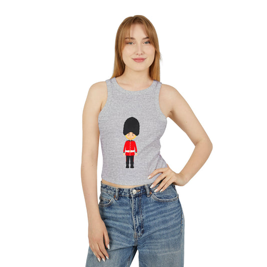 Women's Micro Rib Racer Tank Top - Red Jacket - Bodmin Keep