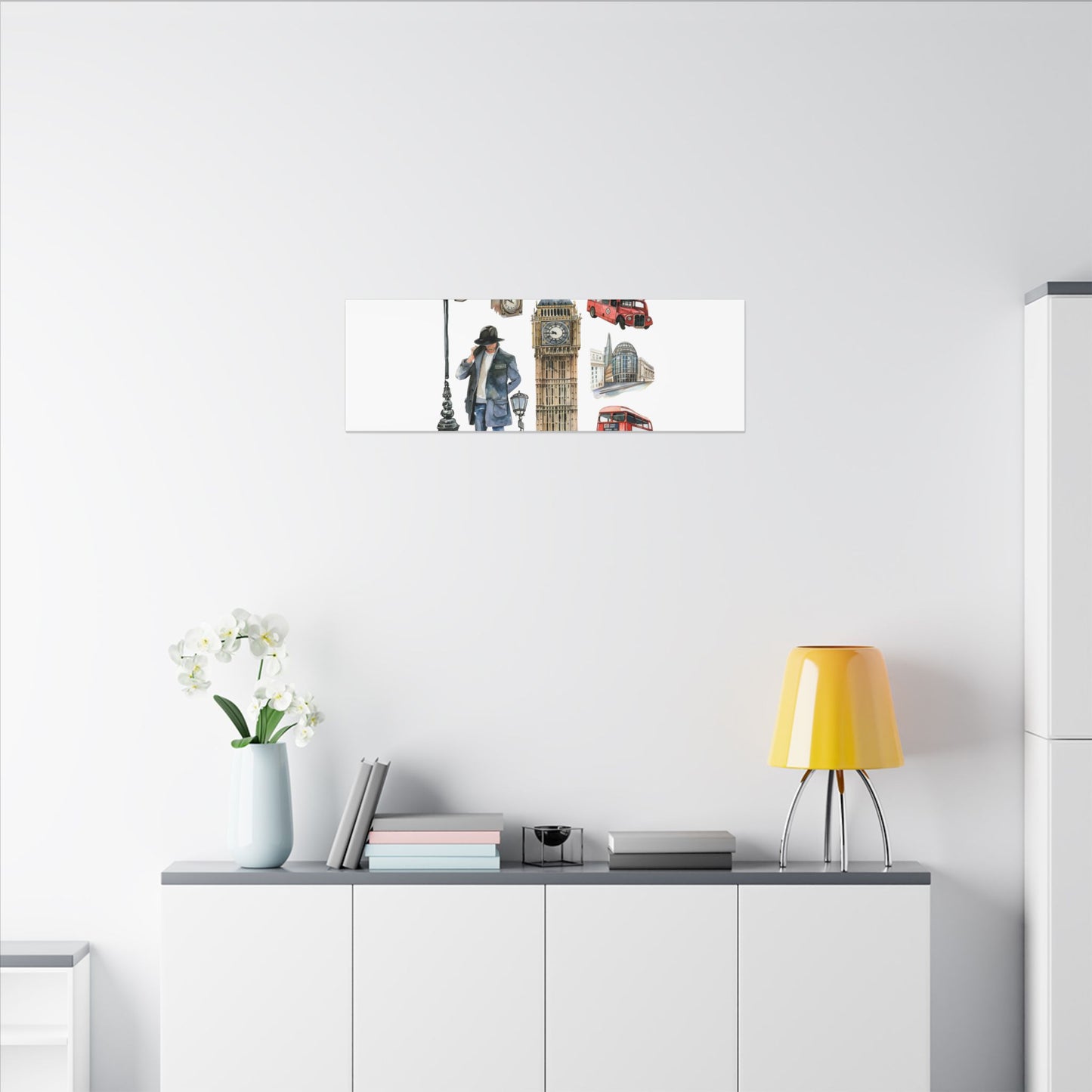 Canvas Art Print, London Skyline, Home Decor, Wall Art, Gift Idea, Travel Memories, Modern Wall Art