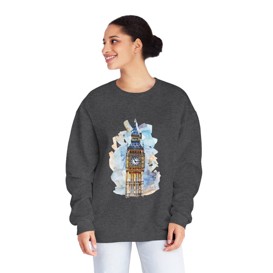 Unisex NuBlend® Crewneck Sweatshirt - Timeless Icon - The UK’s Famous Clock Tower