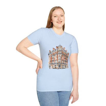Unisex Softstyle T-Shirt - Classic British Architecture - Elegant Historic Building
