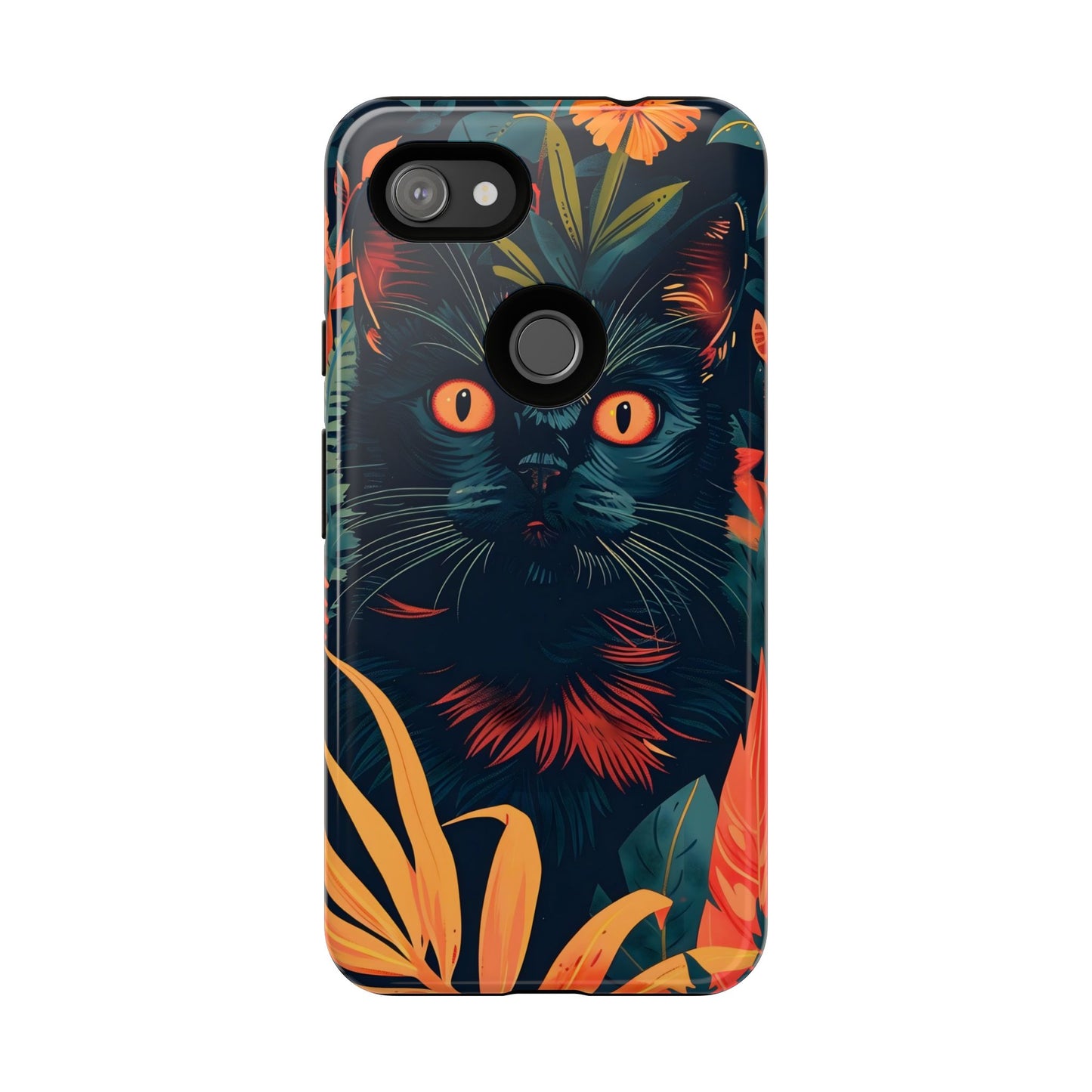 Feline Jungle iPhone Case - Tough and Unique Cat Design, Pet Lover Gift, Animal Phone Accessory, Nature Inspired, Halloween Style