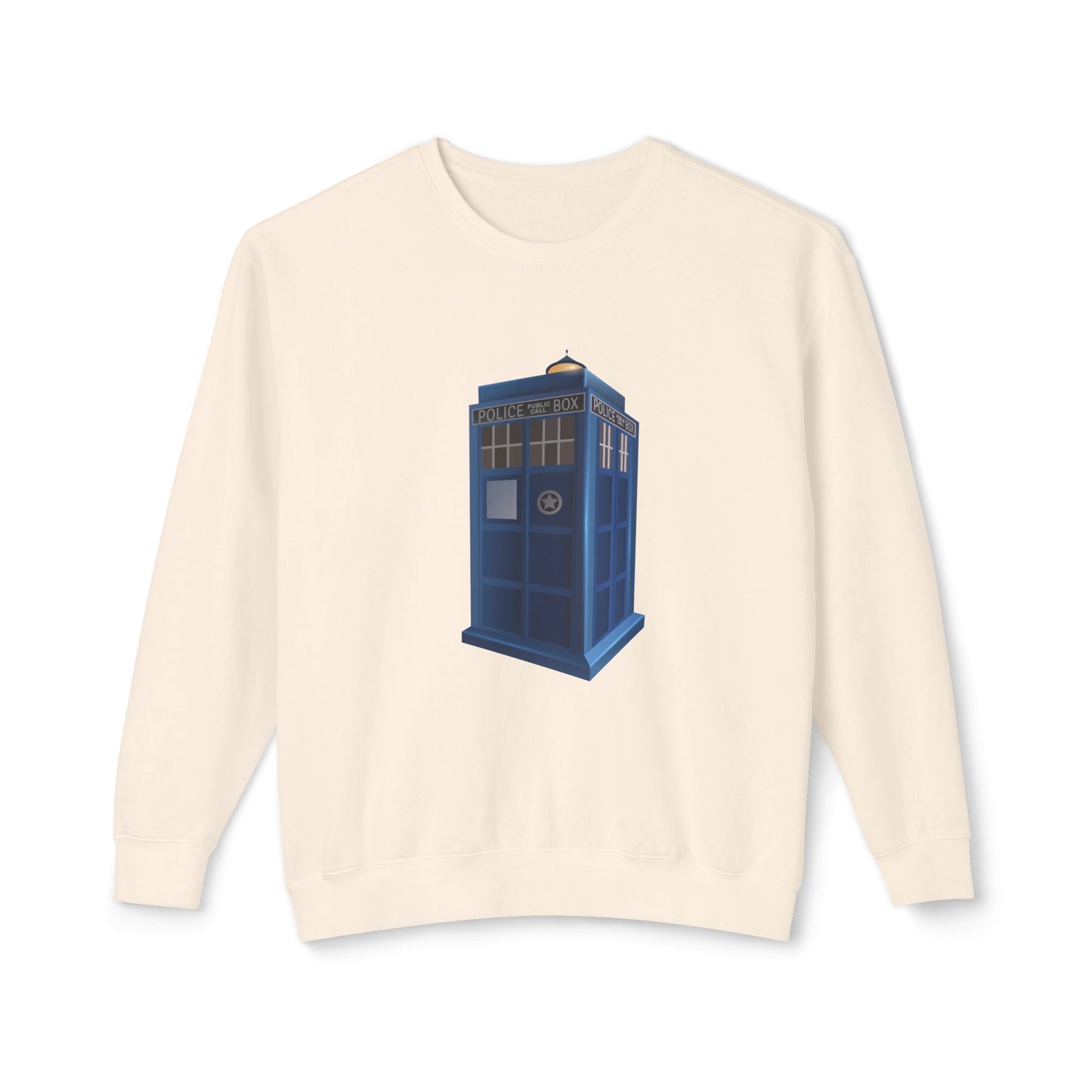 Unisex Lightweight Crewneck Sweatshirt - British Police Public Call Box