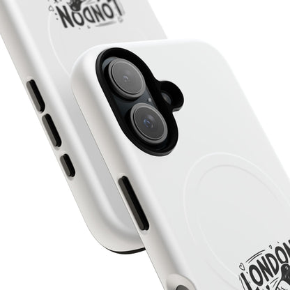 London Pigeon Rule Magnetic Phone Case, Tough Phone Cover, Gift for London Lovers, Unique Phone Accessories, Stylish Protection