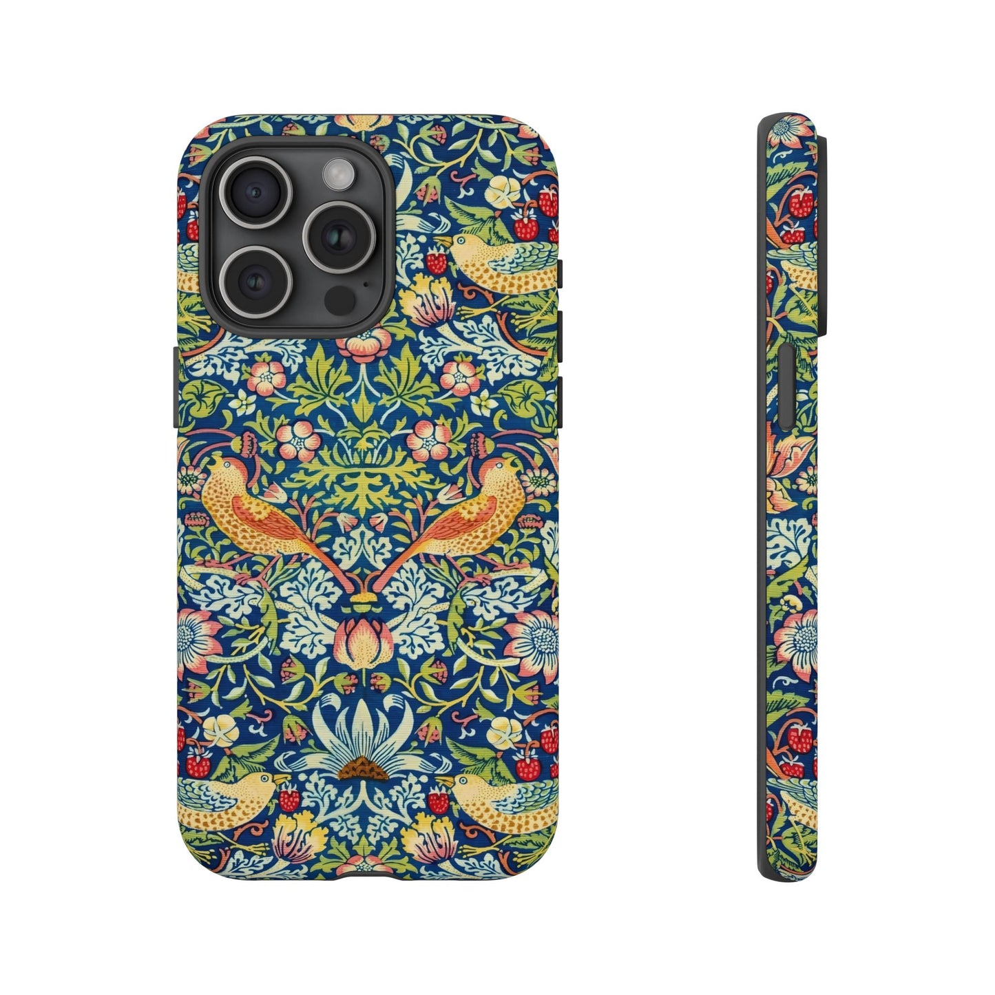 Floral Phone Case | Tough Cases, Stylish Protection, Unique Gift, Eco-Friendly, Floral Pattern, Bird Design