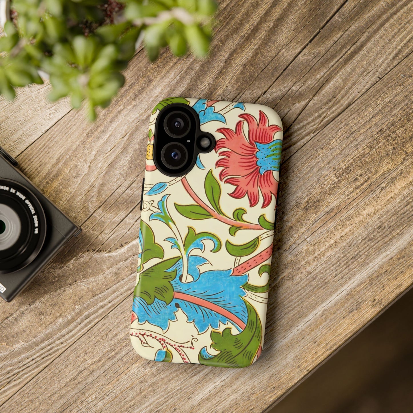 Tough Floral Phone Case - Artistic Smartphone Cover, Floral Print Gift, Protective Case | For Nature Lovers, Stylish Accessory, Phone [...]