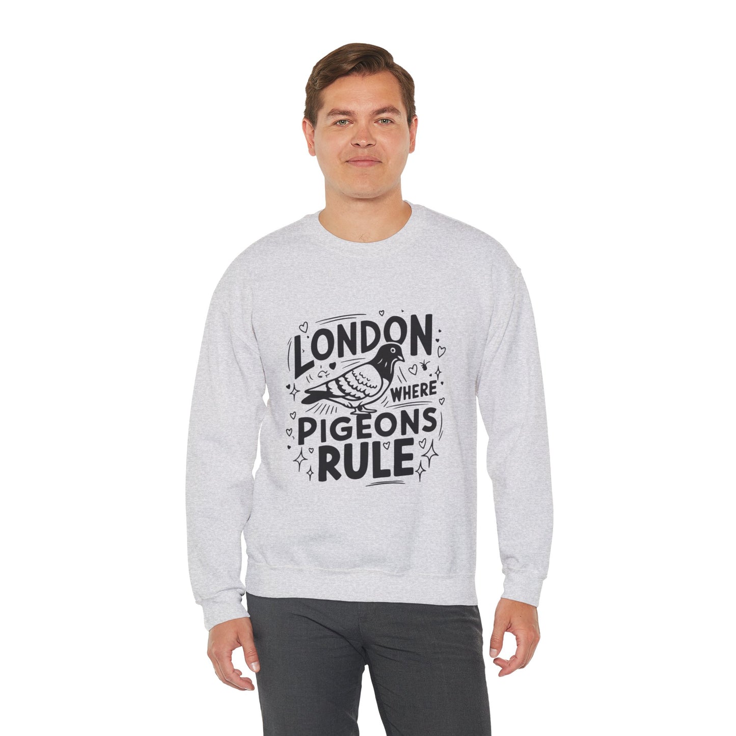 Unisex Heavy Blend™ Crewneck Sweatshirt - London where Pigeons Rule