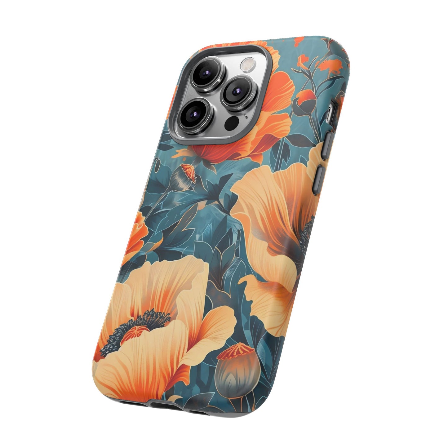 Floral Phone Case, Tough Cases for Protection and Style, Spring Aesthetic, Gift for Her, Phone Accessory for Nature Lovers