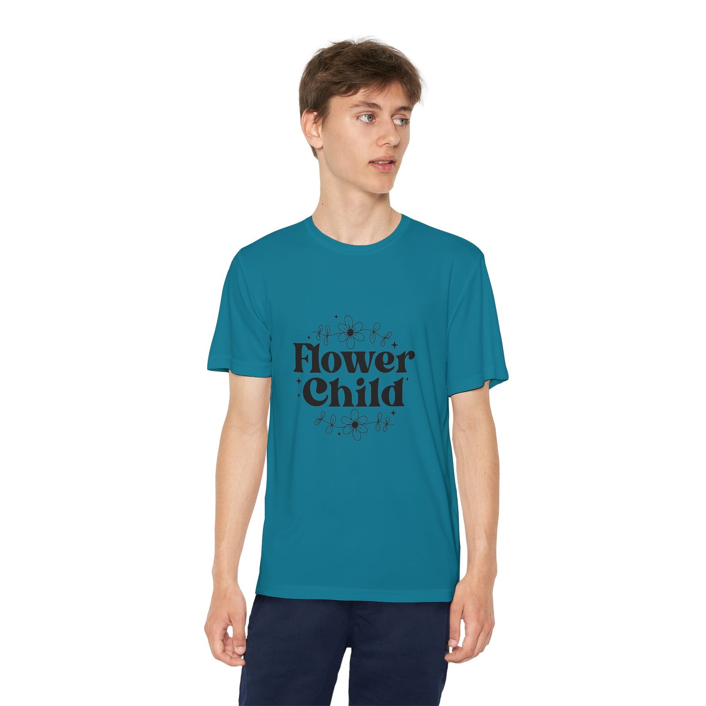 Youth Flower Child Tee - Cool & Fun T-Shirt for Kids