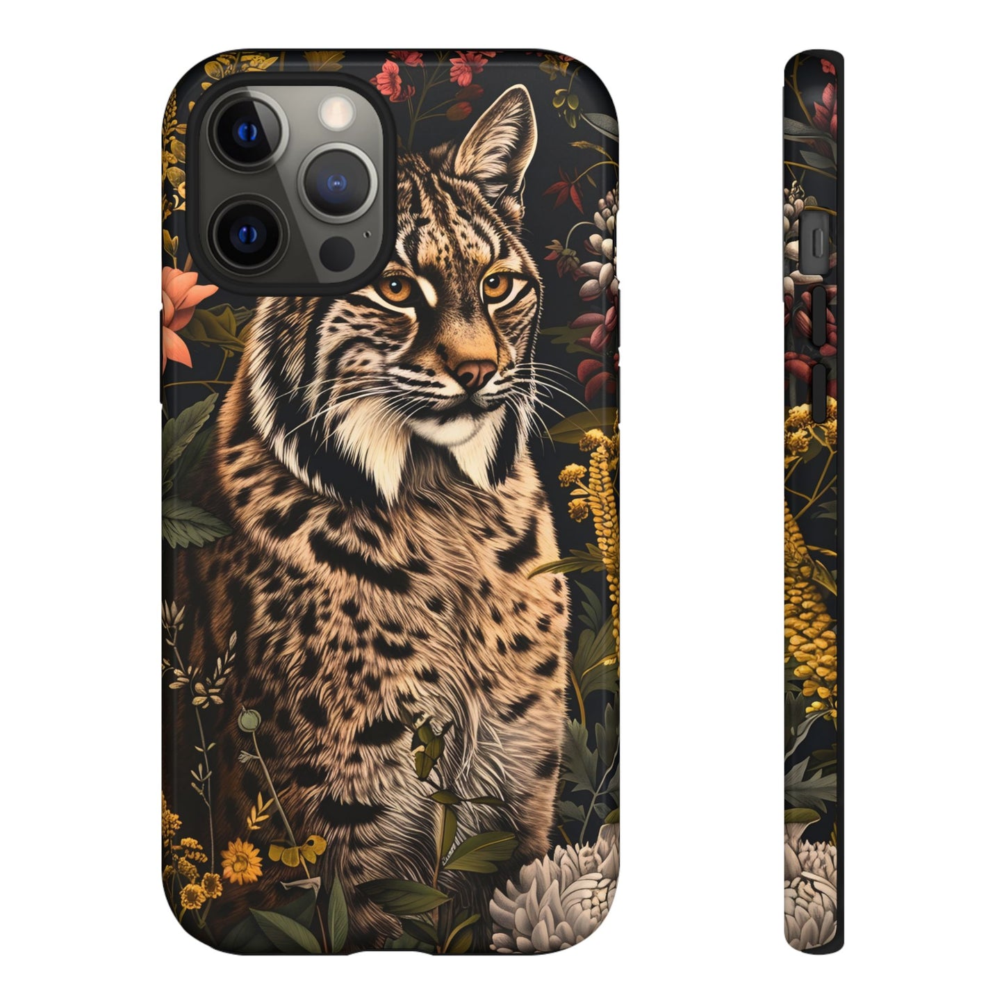 Wildlife Phone Case with Lynx Design, Tough Cases, Animal Lovers Gift, Nature Inspired Accessories, Unique Tech Protection