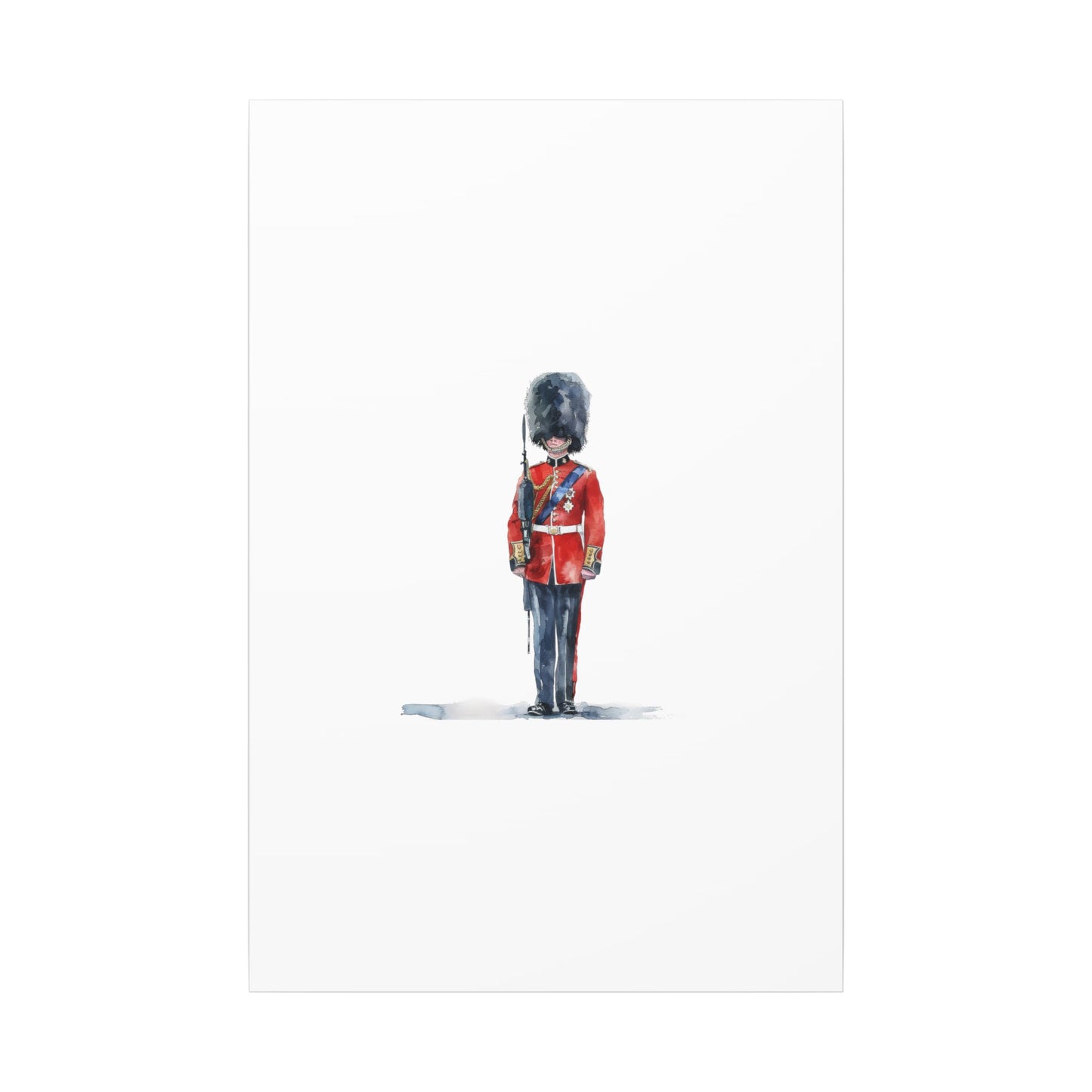 Royal Guard Canvas Art Print, British Soldier Wall Decor, Home Decoration, Gift for History Lovers, Art for Offices, Unique Wall Gallery