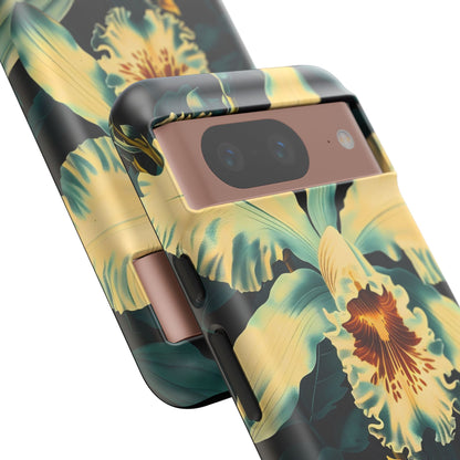 Floral Phone Case - Tough Cases with Orchid Design, Durable Smartphone Cover for Nature Lovers, Floral Gift for Her, Botanical [...]