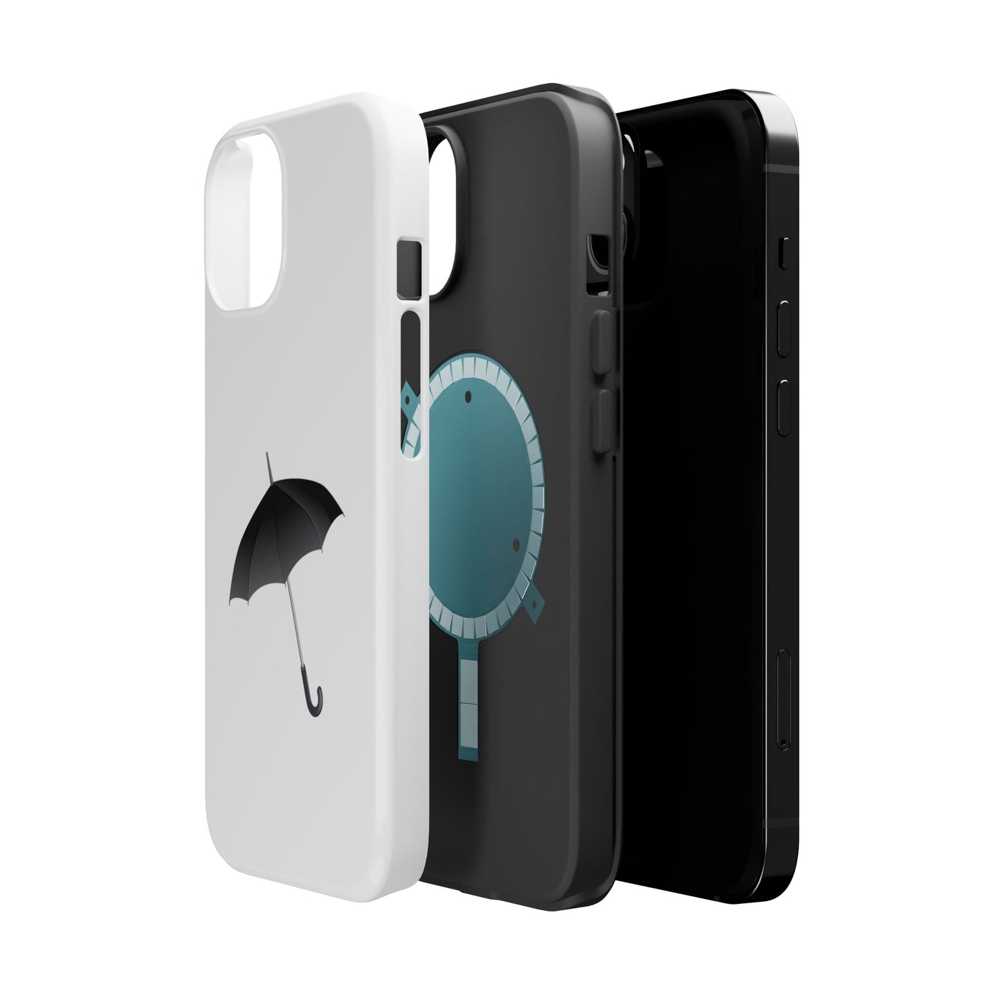 Stylish Magnetic Tough Cases with Umbrella Design, Custom Phone Cases, Durable Cell Phone Covers, Unique Gift Ideas, Rainy Day Accessories