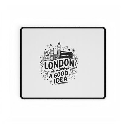 Chic London Desk Mat, Office Decor, Inspirational Desk Accessories, Gift for Travelers, Cute Workspace Essentials