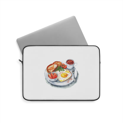 Breakfast-Inspired Laptop Sleeve | Cozy & Functional | Gifts for Foodies, Office Workers, Students | Cute Tech Accessory