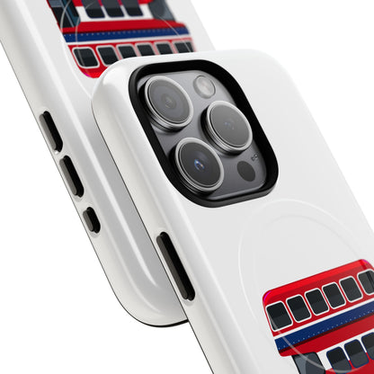 London Bus Phone Case, Tough Magnetic Phone Cover, Unique Gift, Secure Protection, Fun Design, Travel Lover Accessory