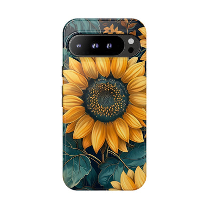 Sunflower Phone Case - Bright Floral Design, Stylish Tough Cover for Sunflower Lovers, Gift for Plant Enthusiasts, Mom Gift, Nature Lovers