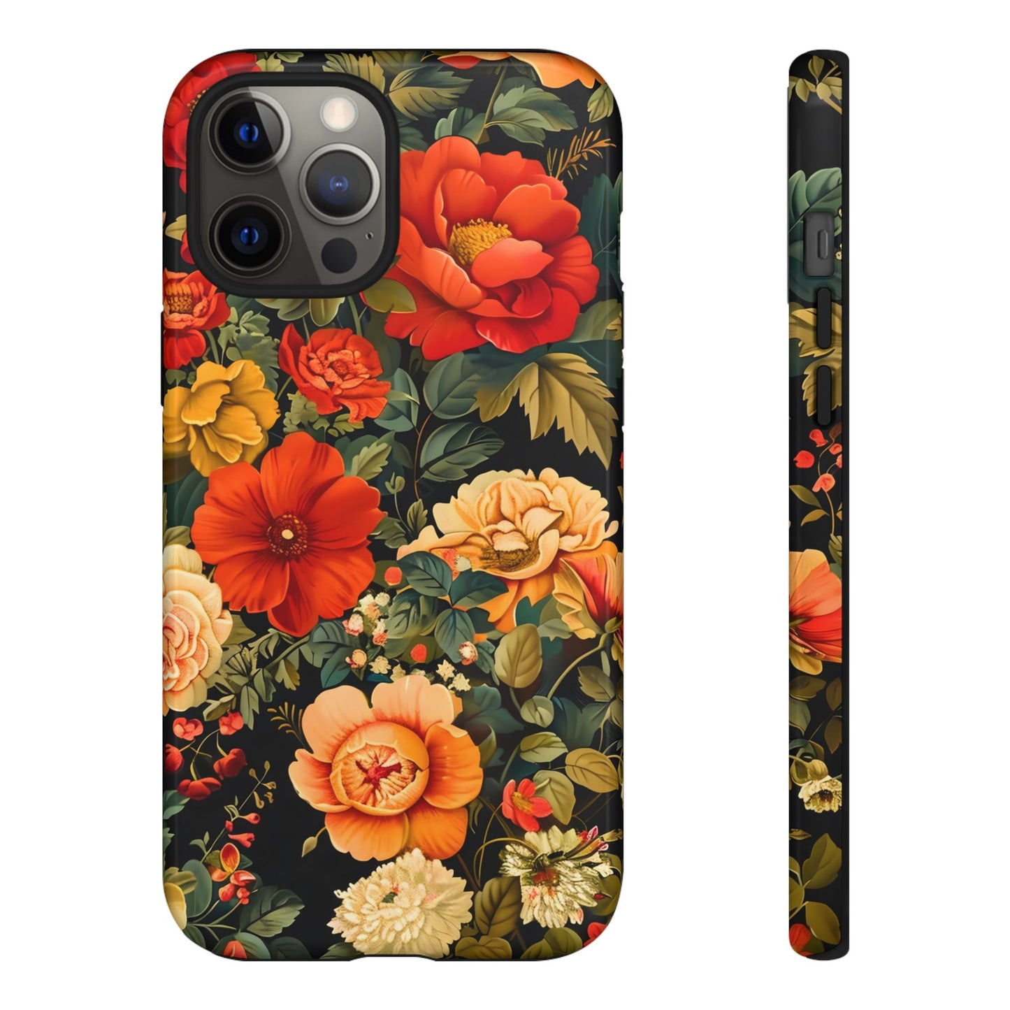 Floral Phone Case, Tough Cases, Decorative Tech Accessories, Gift for Her, Nature Lover Gift, Boho Style Case, Spring Floral Cover