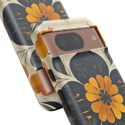Floral Phone Case - Tough Cases, Botanical iPhone Cover, Vintage Flower Design, Durable Smartphone Protection, Unique Gift Idea