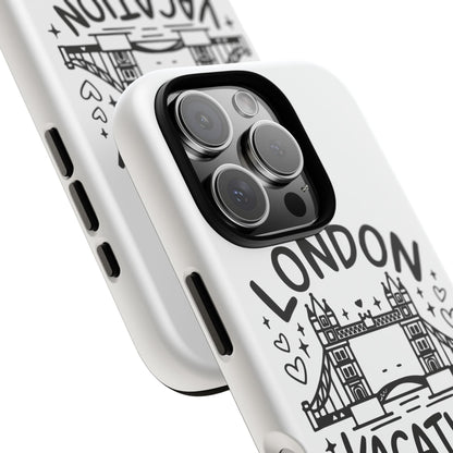 London Vacation Phone Case, Travel Accessories, Unique Gift, London Lover, Custom Phone Cover, Vacation Souvenir