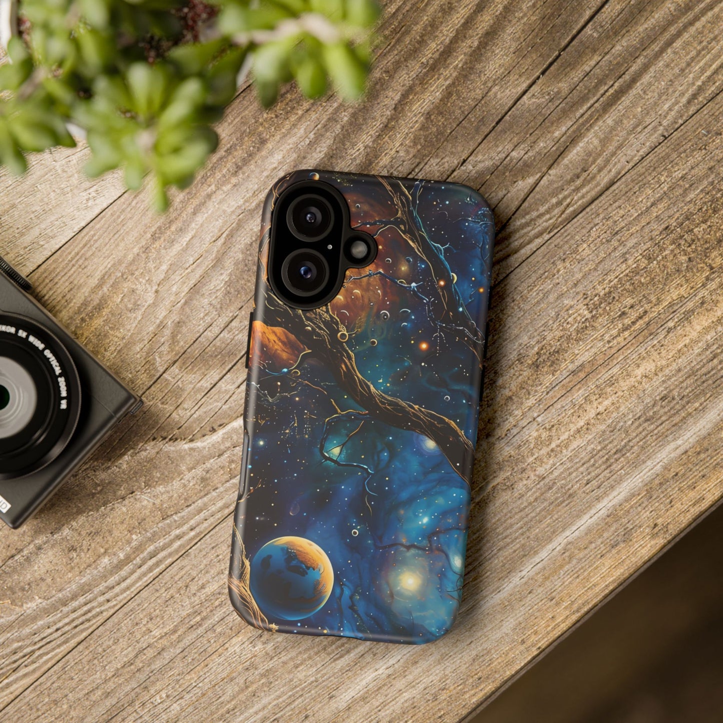 Galaxy-Themed Phone Case, Astronaut Gift, Space Lover Accessory, Unique Phone Cover, Cosmic Art Case