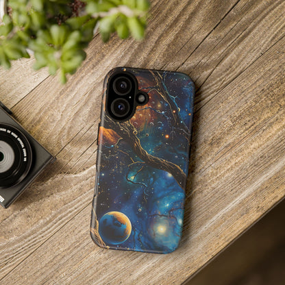 Galaxy-Themed Phone Case, Astronaut Gift, Space Lover Accessory, Unique Phone Cover, Cosmic Art Case
