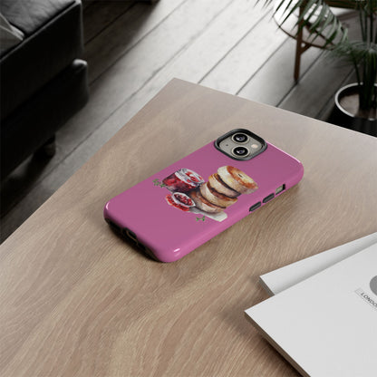 Cute Bagel Phone Case, Tough Cases for Food Lovers, Unique Gifts for Foodies, Phone Accessories for Breakfast Lovers, Fun and Stylish Cases