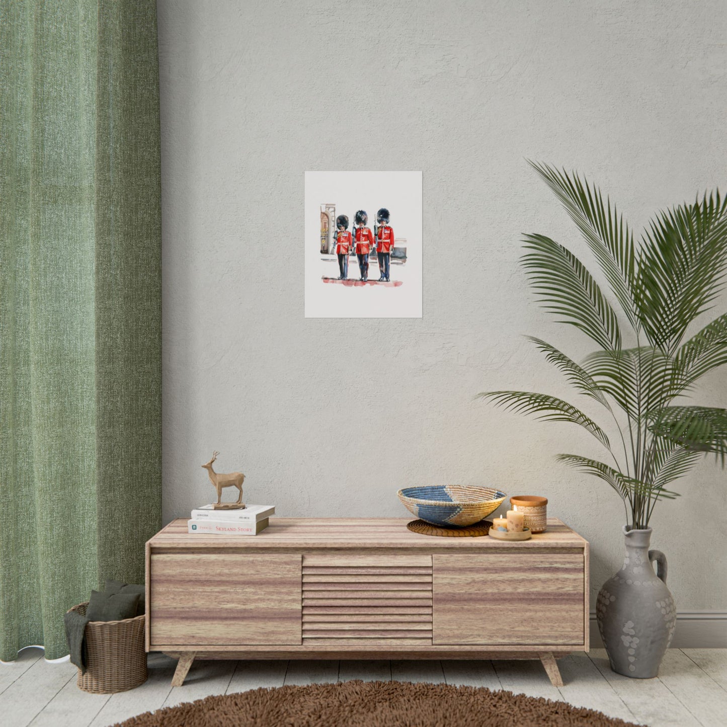 London Guard Roll-Up Posters, British Soldier Art Prints, Home Decor, Travel Gifts, Wall Art for Various Occasions