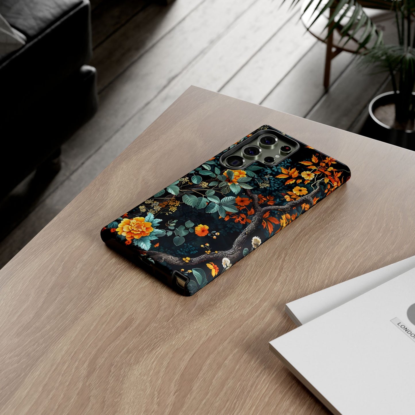 Floral Phone Case | Tough Cases, Protective Cover, Gift for Her, Autumn Vibes, Floral Phone Accessory, Unique Design