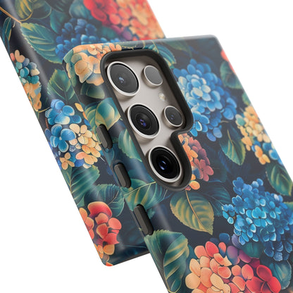 Floral Tough Phone Case, Durable Smartphone Cover, Flower Design, Gift for Her, Stylish Protection