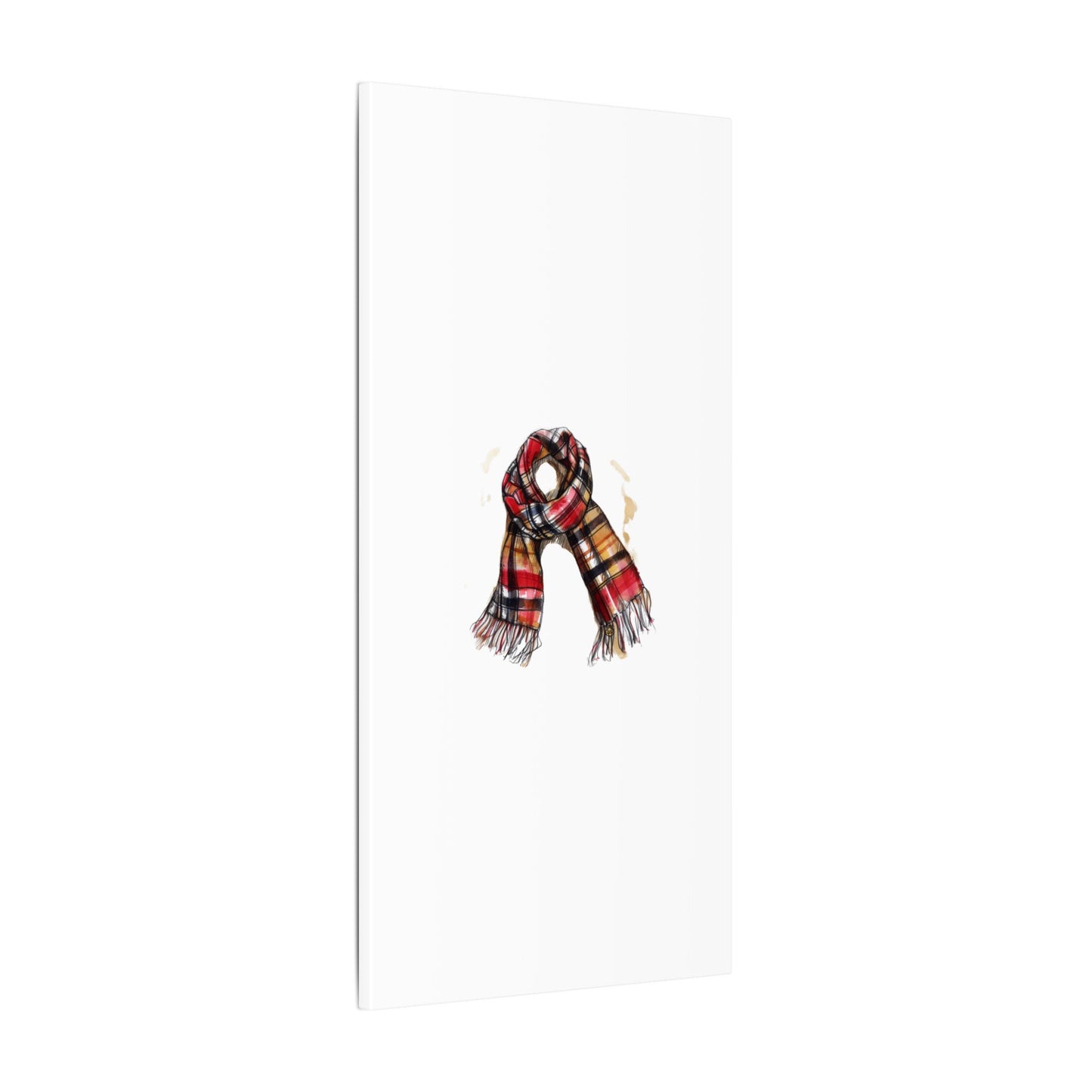 Autumn Scarf Canvas Art Print | Cozy Home Décor, Gift for Fall Lovers, Seasonal Wall Art, Unique Interior Design