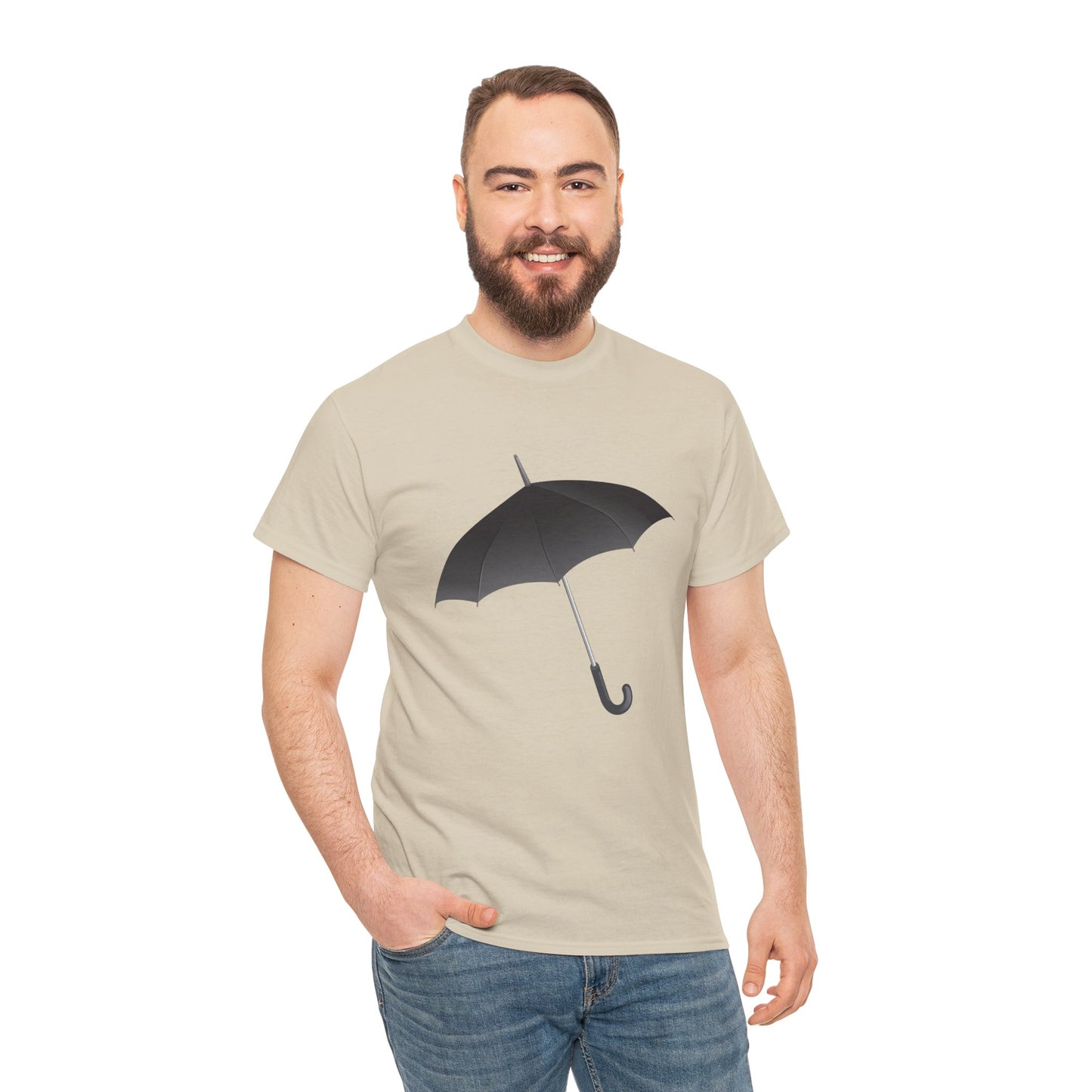 Unisex Heavy Cotton T-Shirt - Durable Regal Royal Umbrella
