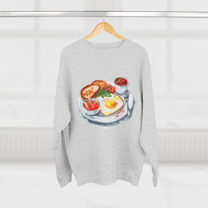 Unisex Crewneck Sweatshirt - British Royal Breakfast Elegant and Opulent Morning Feast
