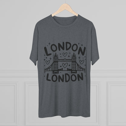 London Vibes Stylish Unisex Tri-Blend Crew Tee