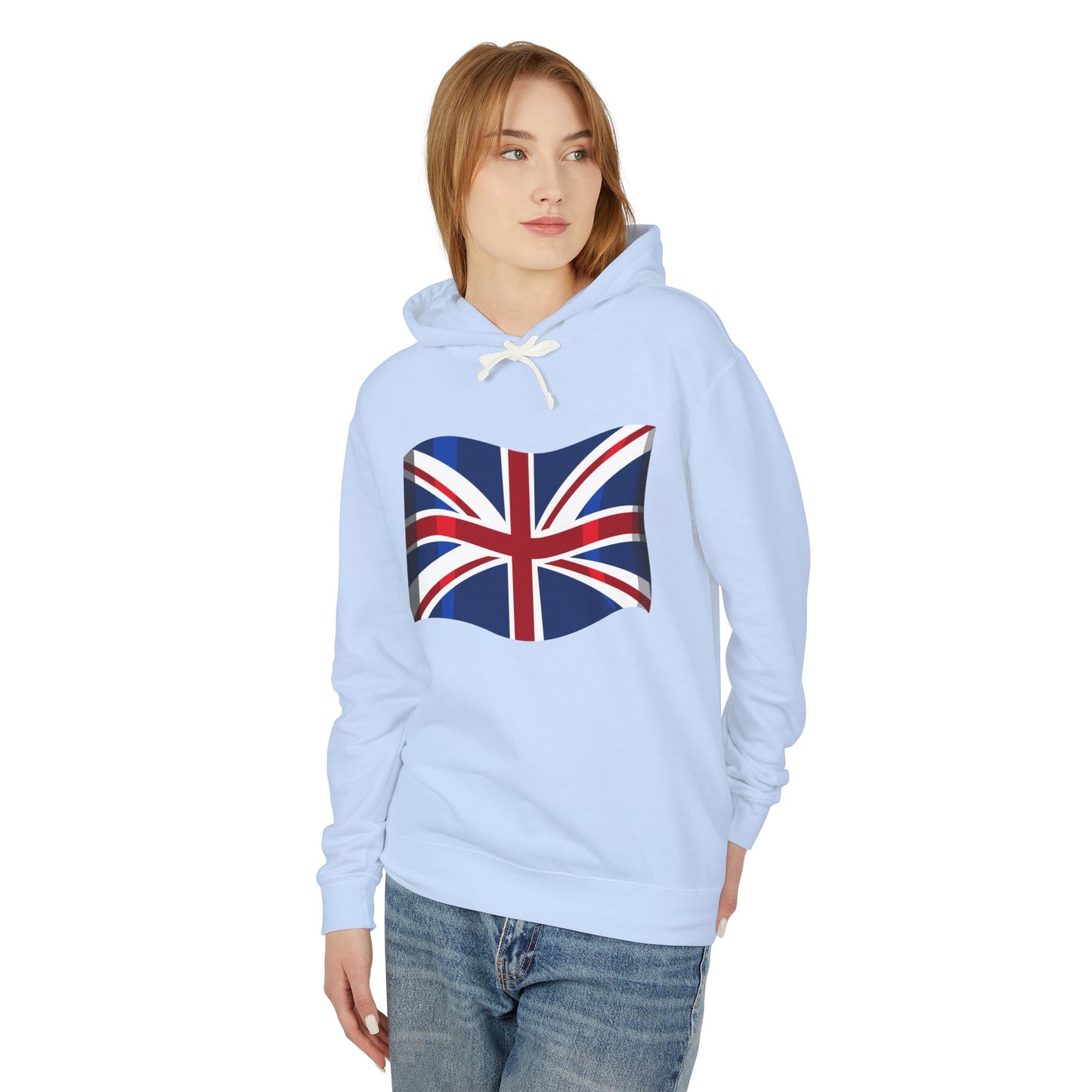 Unisex Lightweight Hooded Sweatshirt - British Flag