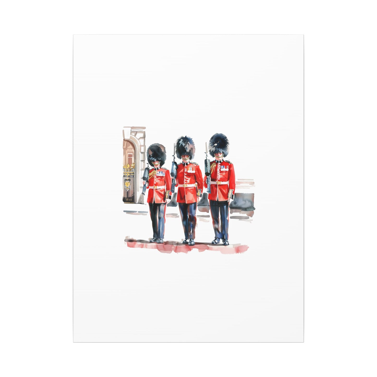 Royal Guards Canvas Print, British Wall Art, Home Decor, Unique Gift, London Culture