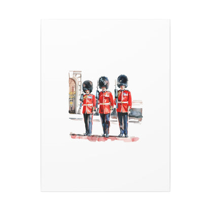 Royal Guards Canvas Print, British Wall Art, Home Decor, Unique Gift, London Culture