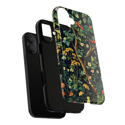 Floral iPhone Case, Nature Inspired Tough Case, Botanical Phone Cover, Eco-Friendly Gift, Unique Floral Design