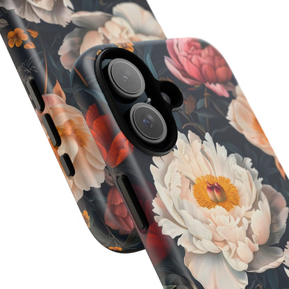 Floral Phone Case, Tough Phone Cover, Flower Design, Unique Gift for Her, Trendy Accessory, Spring Decor