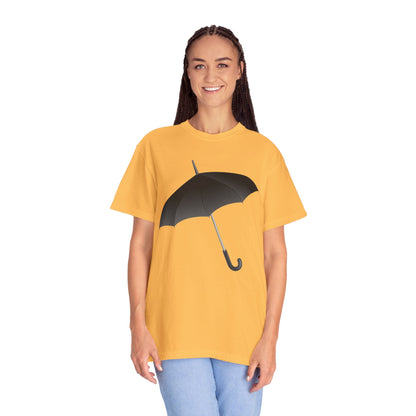 Unisex Garment-Dyed T-shirt - Regal Royal Umbrella - Elegant and Majestic Design