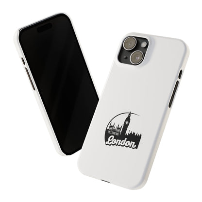 London Skyline Slim Phone Case - Stylish Black and White Design, Modern Accessories for Travelers, Gifts for London Lovers, Phone [...]