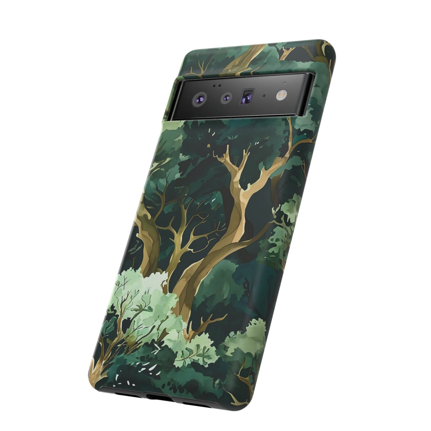 Forest Green Phone Case, Nature-Inspired Tough Cases, Eco-Friendly Gift, Outdoor Lover Accessory, Unique Phone Cover